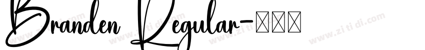 Branden Regular字体转换